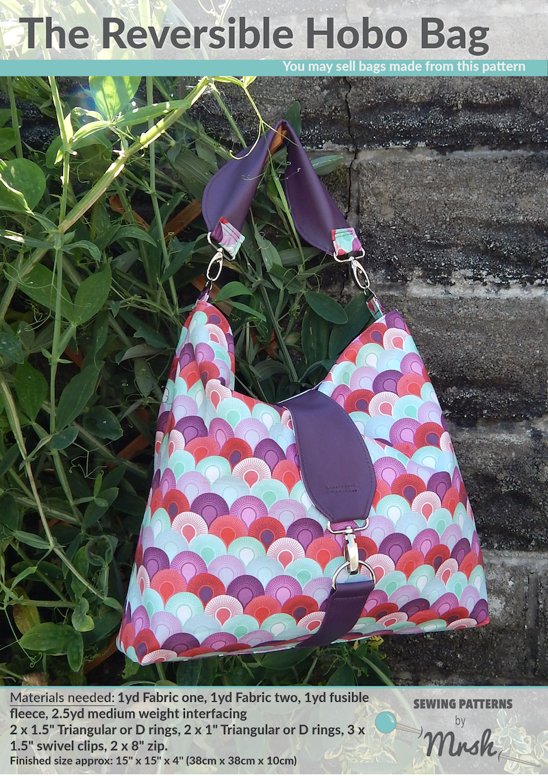 Reversible sale hobo bag