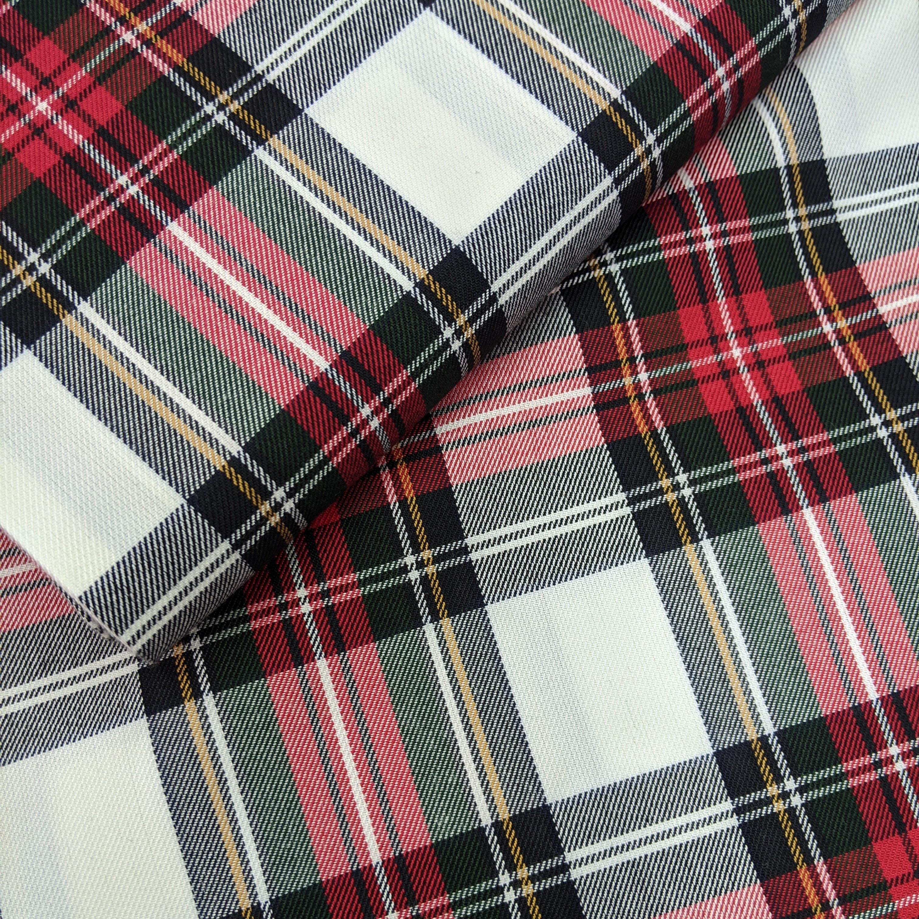 Winter Check - Poly/Viscose Blend – Jenny Stitches Fabrics