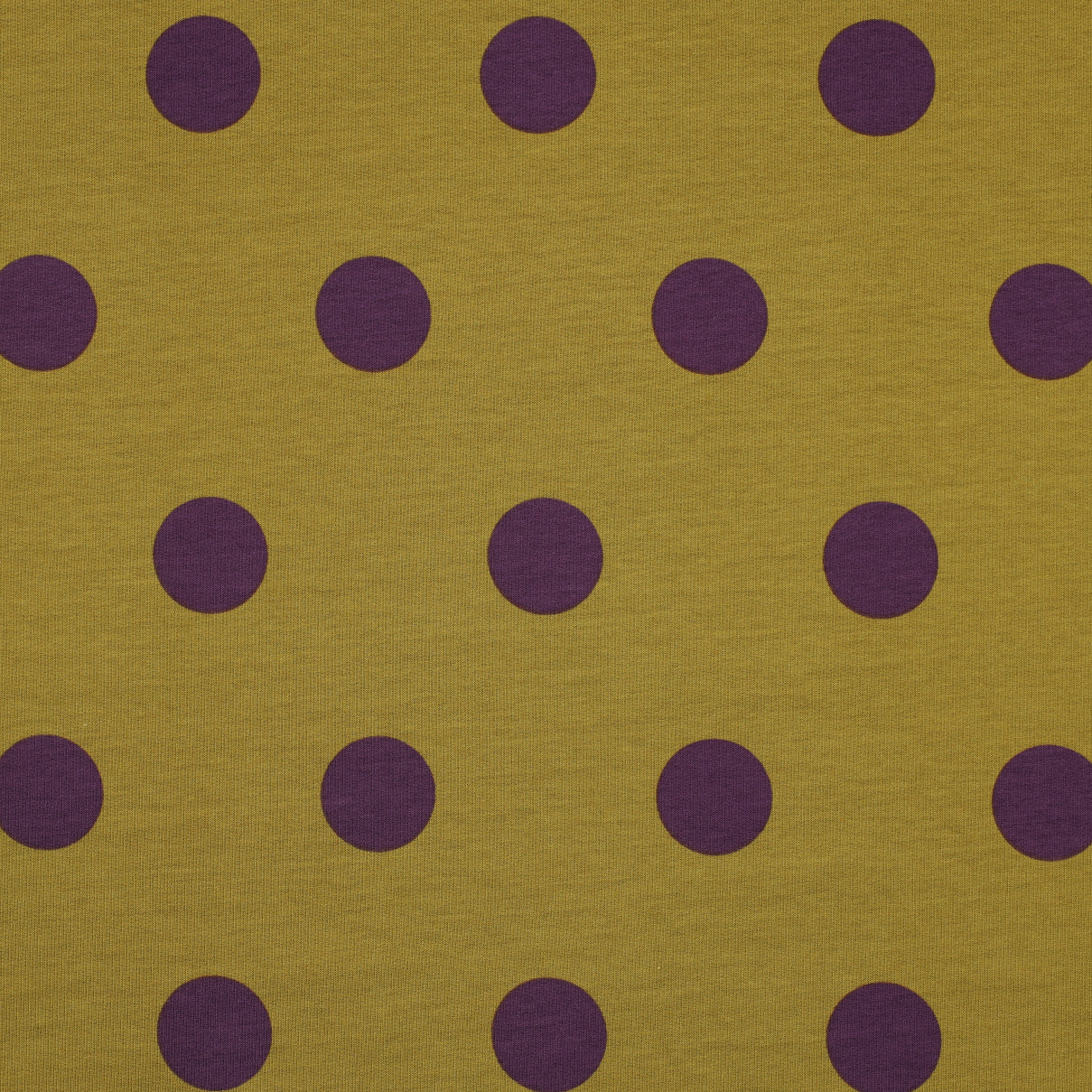 Giant Dots French Terry - Dark Ochre