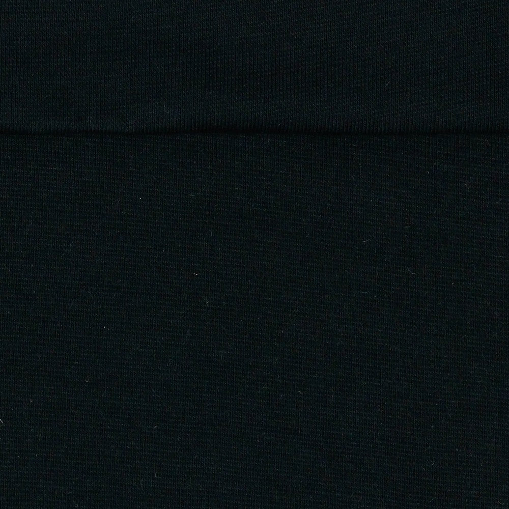 Organic Cotton Ribbing - Black