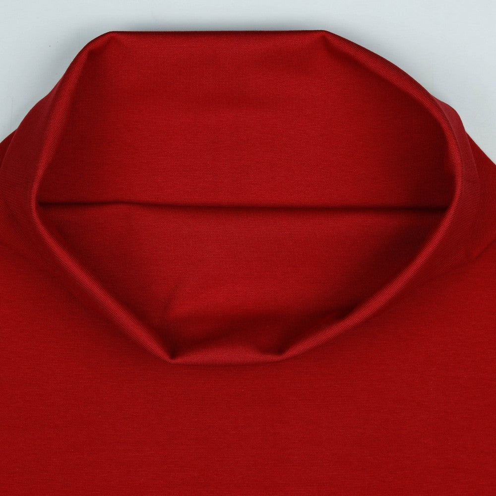 Organic Cotton Ribbing - Red