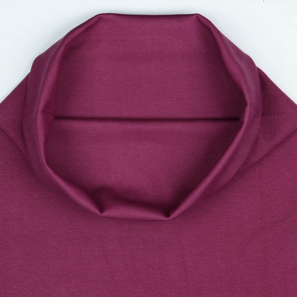 Organic Cotton Ribbing - Berry