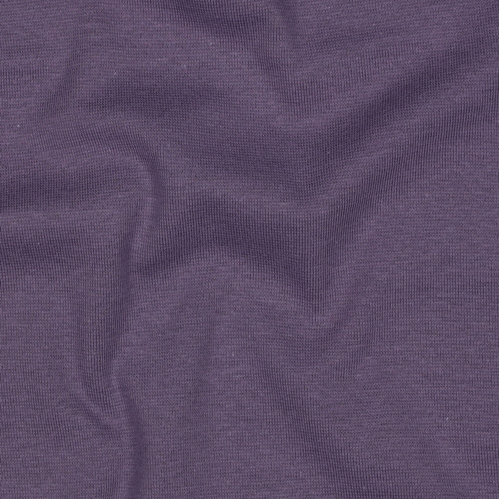 Organic Cotton Ribbing - Grape