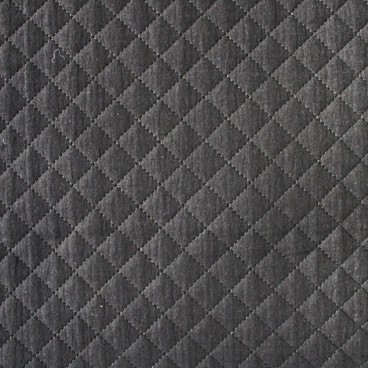 Quilted Double Gauze - Black