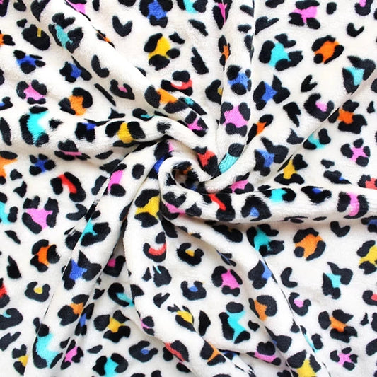 Leopard Rainbow Cuddle Fleece