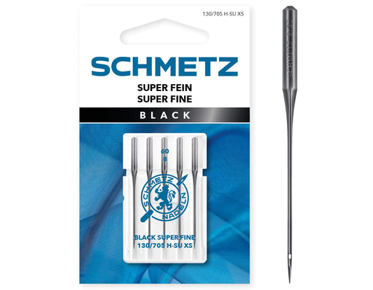 Schmetz Black Super Fine Needles - Size 60/8