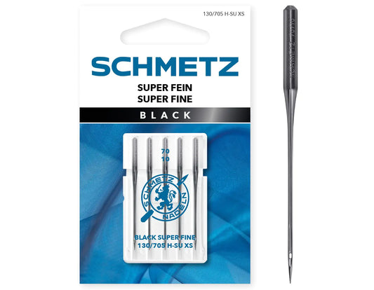 Schmetz Black Super Fine Needles - Size 70/10