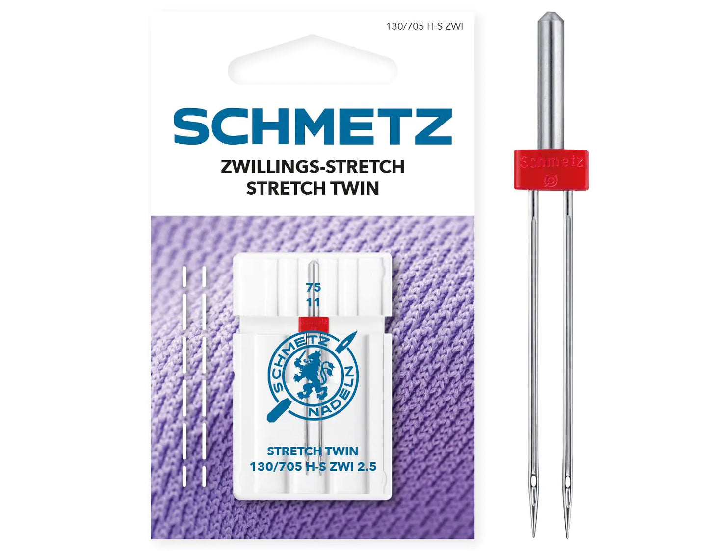 Schmetz Stretch Twin Needle - 2.5mm