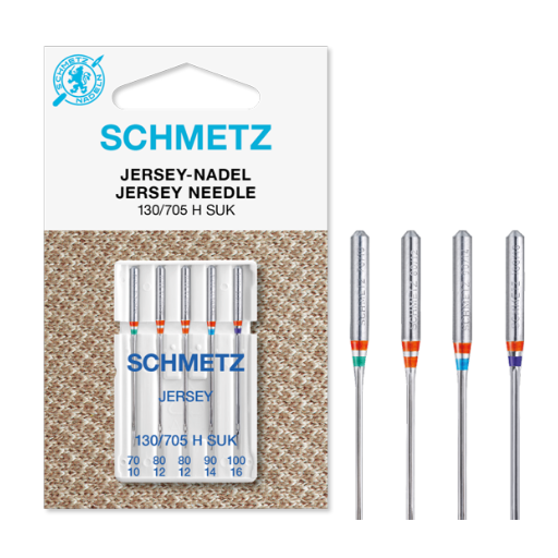 Schmetz Jersey Machine Needles - Assorted Sizes 10/12/14/16