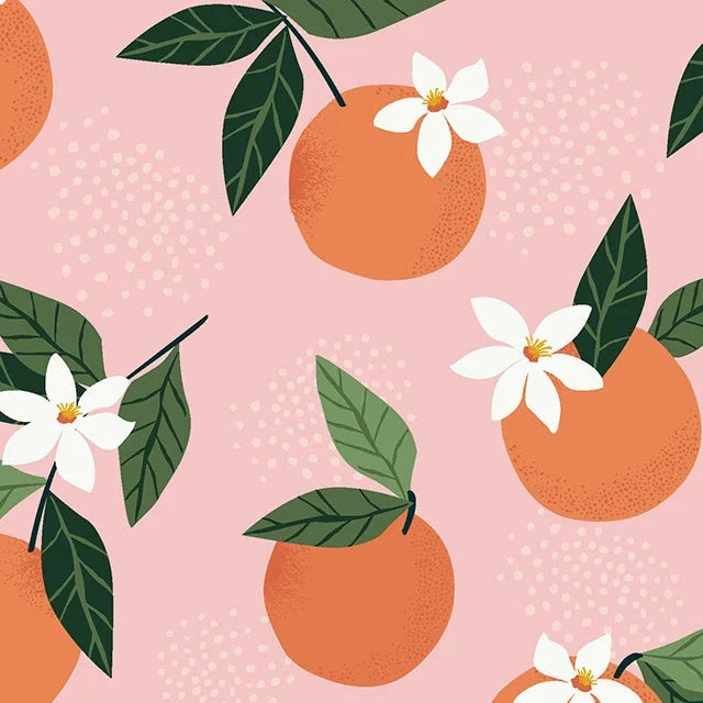 Coated Table Cloth - Oranges