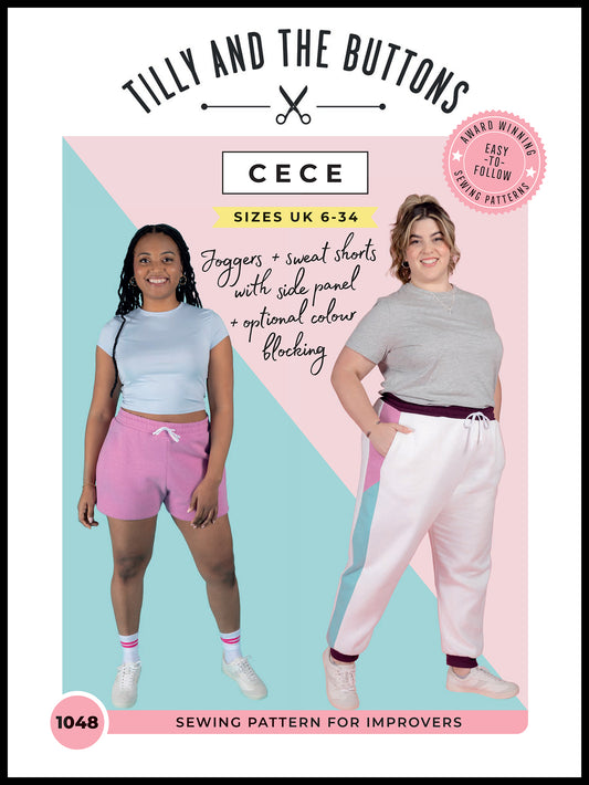 Tilly and the Buttons Cece Joggers & Sweat Shorts - Sizes UK 6-34