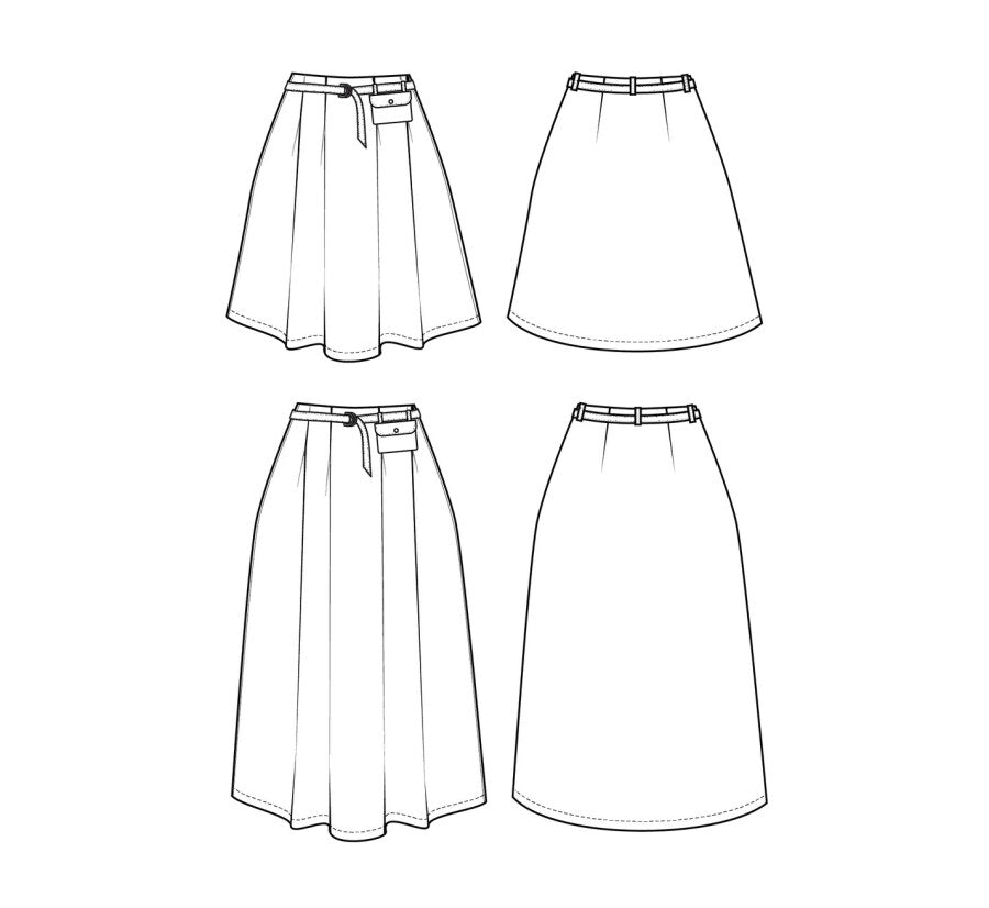 Friday Pattern Company Bernadette Skirt