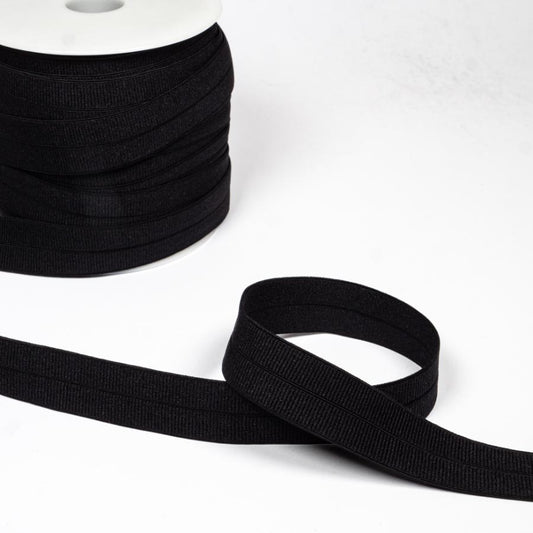 Fold Over Elastic - 20mm - Black