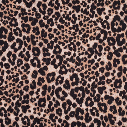 Fabric Godmother - Ace Animal Print Denim - Brown