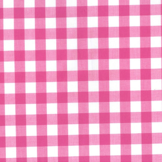 Yarn Dyed Gingham - 17mm - Fuchsia