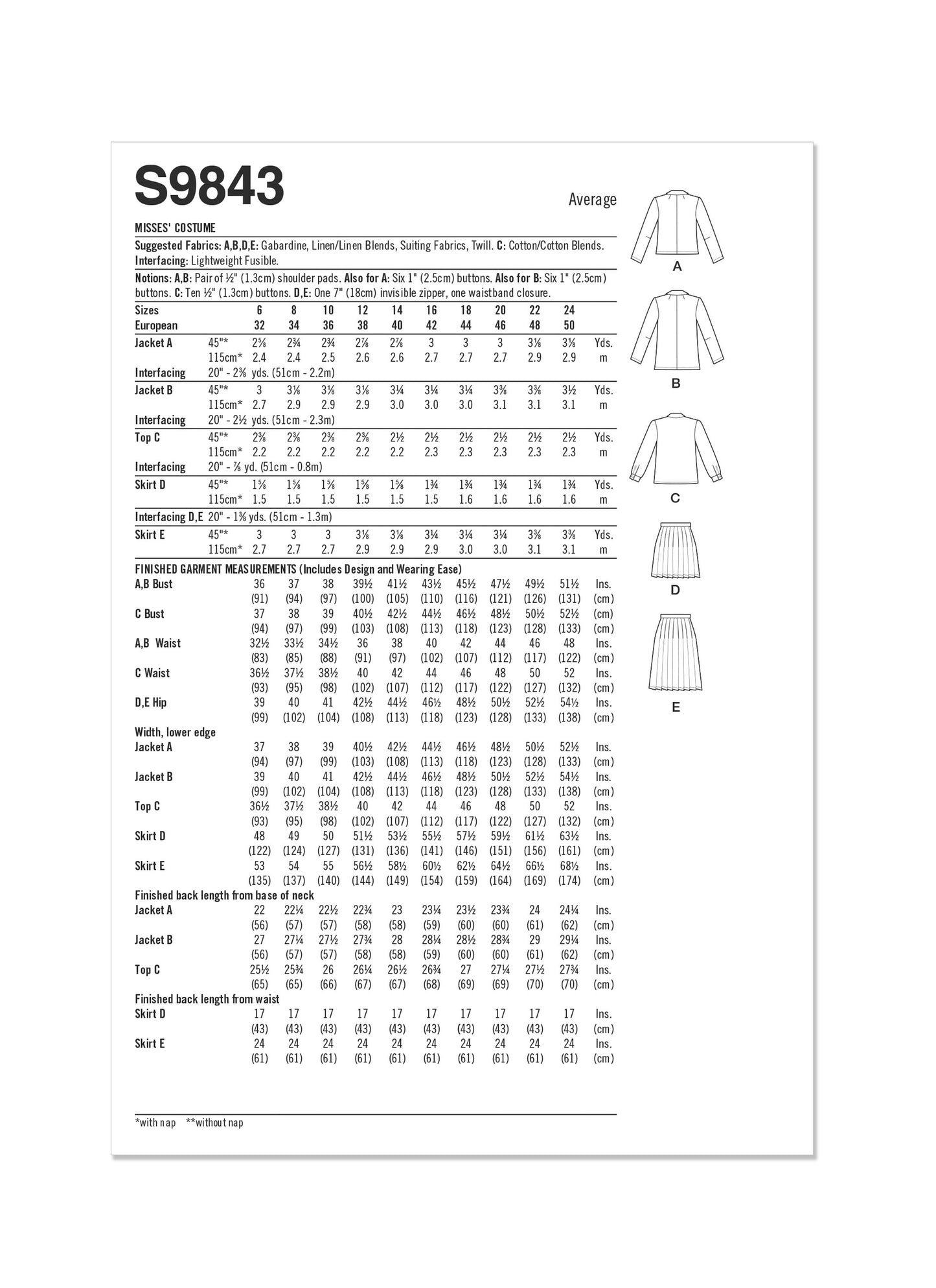 Simplicity 9843