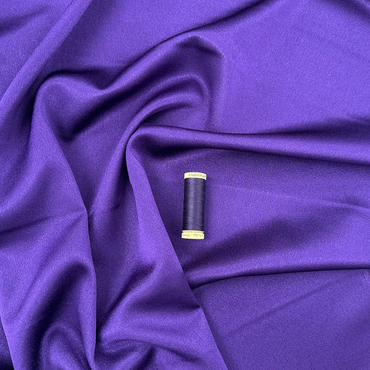 Satin Backed Crepe - Purple