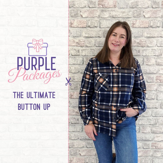 Purple Packages - The Ultimate Button Up  - Ready to Sew Kit