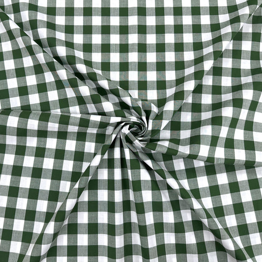 Yarn Dyed Gingham - 17mm - Forest