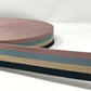 38mm Stripe Webbing - Black/Natural/Blue/Pink