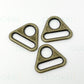 Metal Triangle Connector - 25mm - Antique Brass