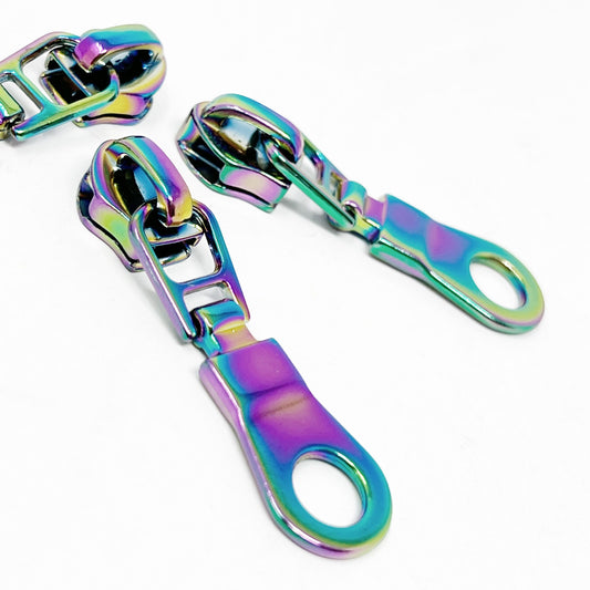 Zip Sliders - 6mm - Rainbow