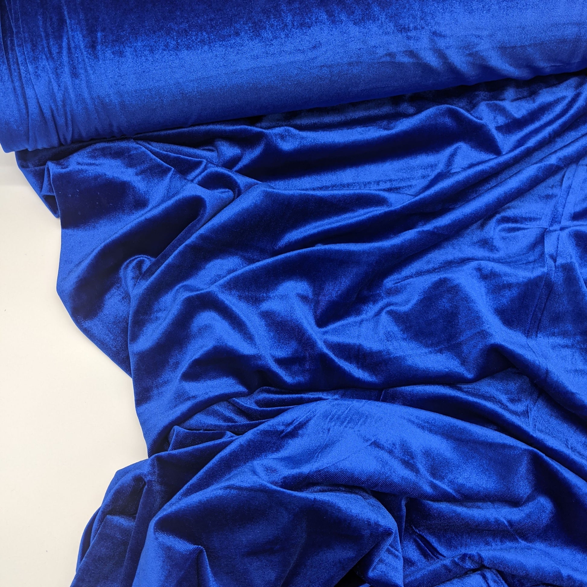 Mid Blue Stretch Dress Lining Fabric, Dressmaking Fabrics